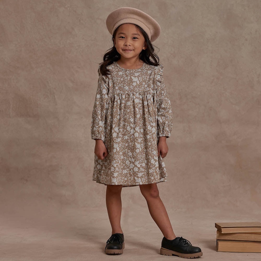 Rylee + Cru Girls Piper Dress in Soft Floral in size 2-3 years